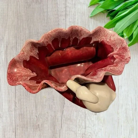 Vintage MCM Swan Console Planter Lamp USA Hard to Find - Picture 3 of 10